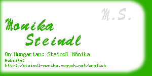 monika steindl business card